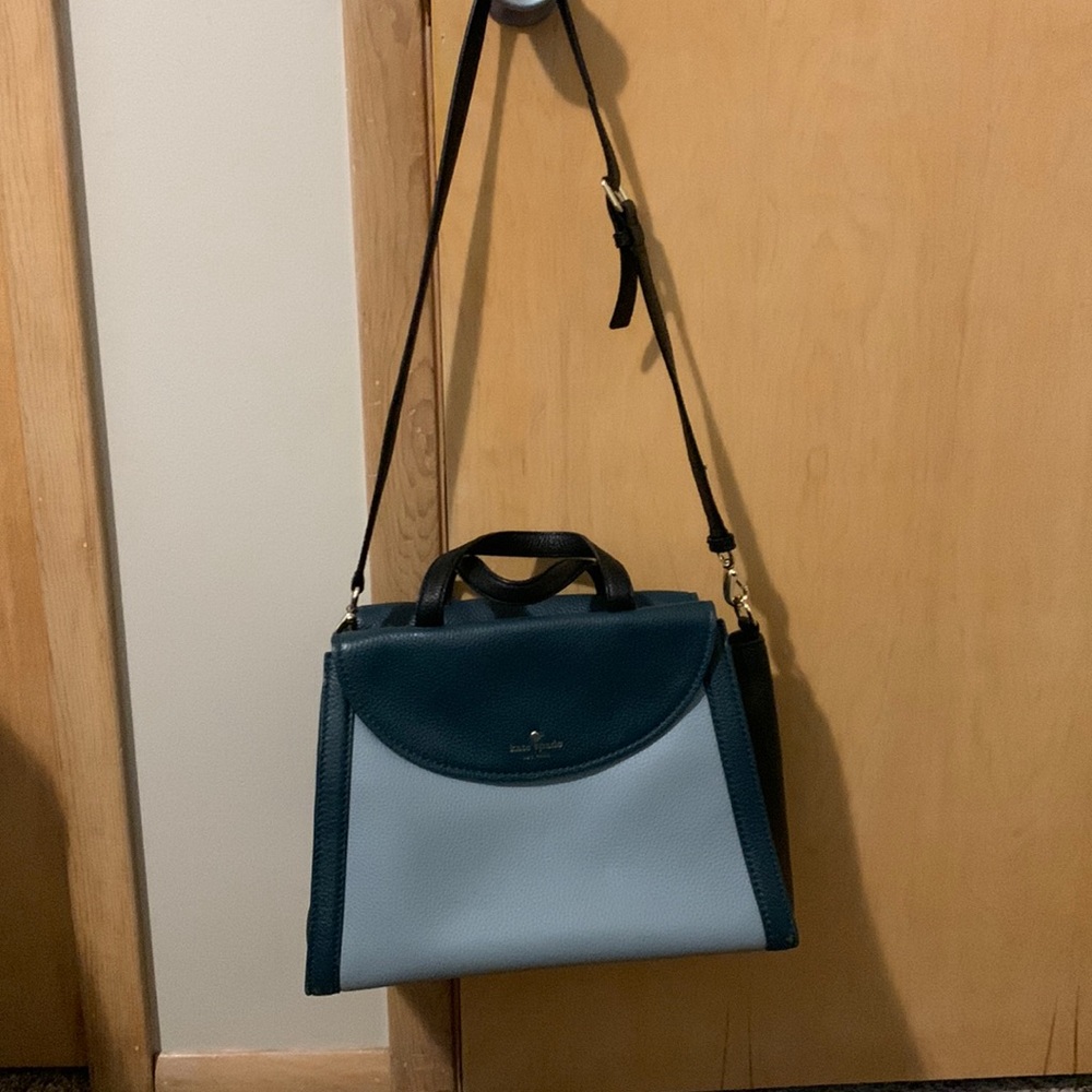 Medium blue bi-colored Kate Spade handbag